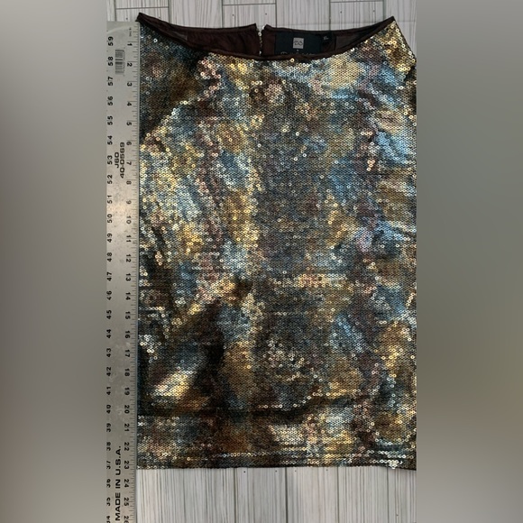 DS BY DEBBIE SHUCHAT SEQUIN SLEEVELESS COWL NECK SEQUIN SIZE XL - Picture 5 of 5